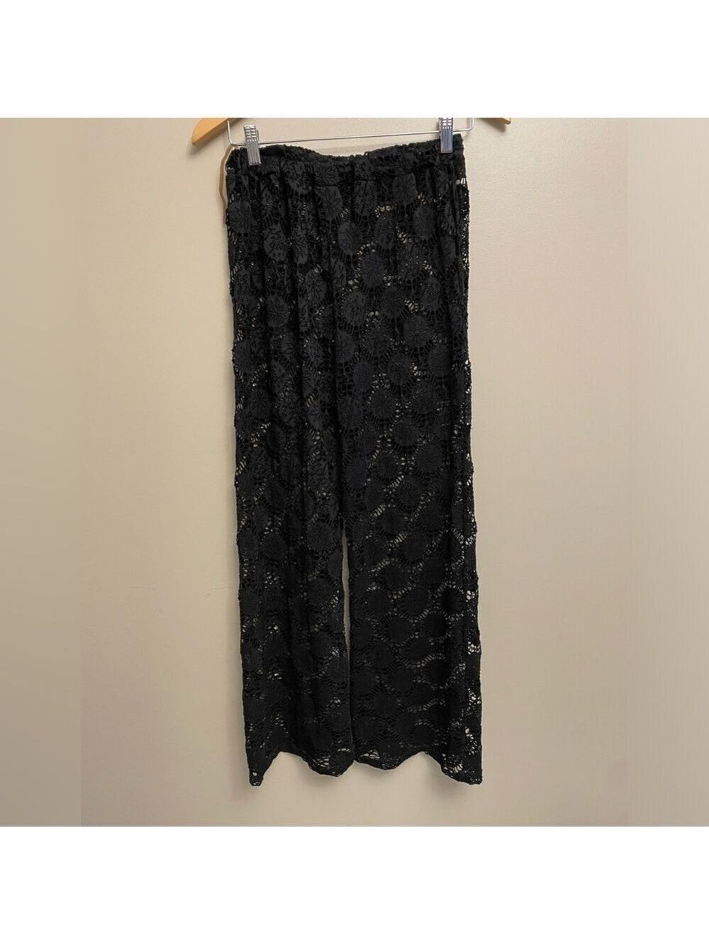 Blue Island Black Sheer Lace Pants